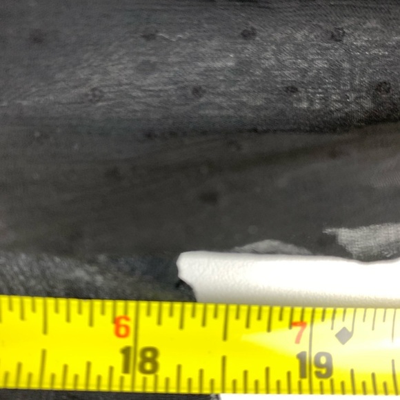 MANDEE Black Sheer Polka Dot Blouse with Back Cut-Out - Picture 4 of 13